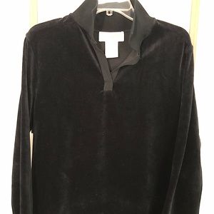 Easy Spirit velour black top-size 1